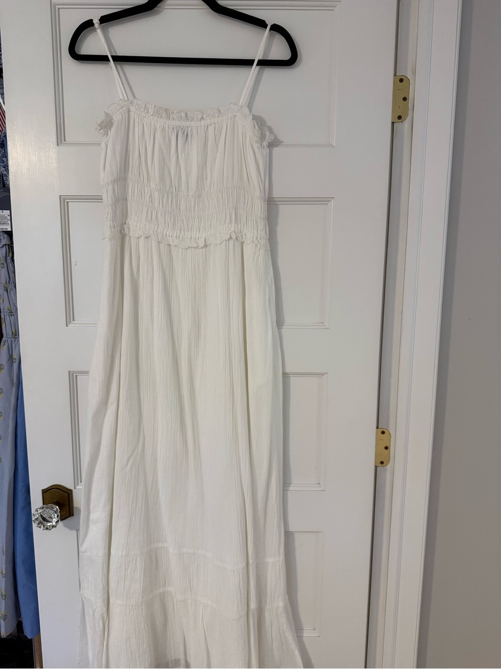 White Gauze Midi Dress - Zara - Size Small